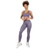 Gray Yava seamless leggings and bra set for women