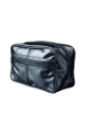 Might&Glory Vegan Leather Toiletry Bag in BLACK – Luxury Travel Organizer with YKK Zipper