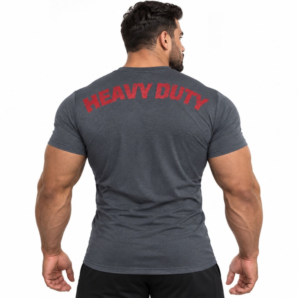 Picture of Might&Glory Men Gym T-shirt | Heavy Duty - Grey | Athletic Fit