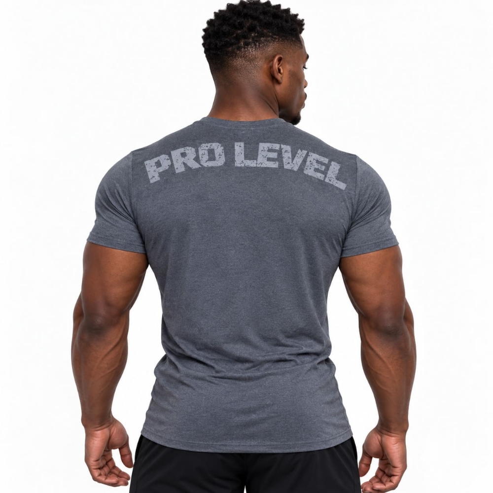 Picture of Might&Glory Men Gym T-shirt | Pro Level - Grey | Athletic Fit