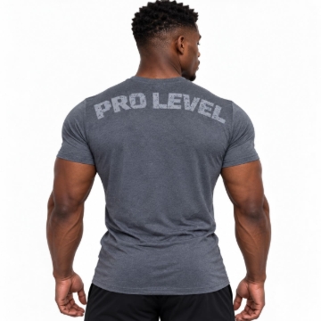Picture of Might&Glory Pro Level Gym T-Shirt | Grey | Athletic Fit