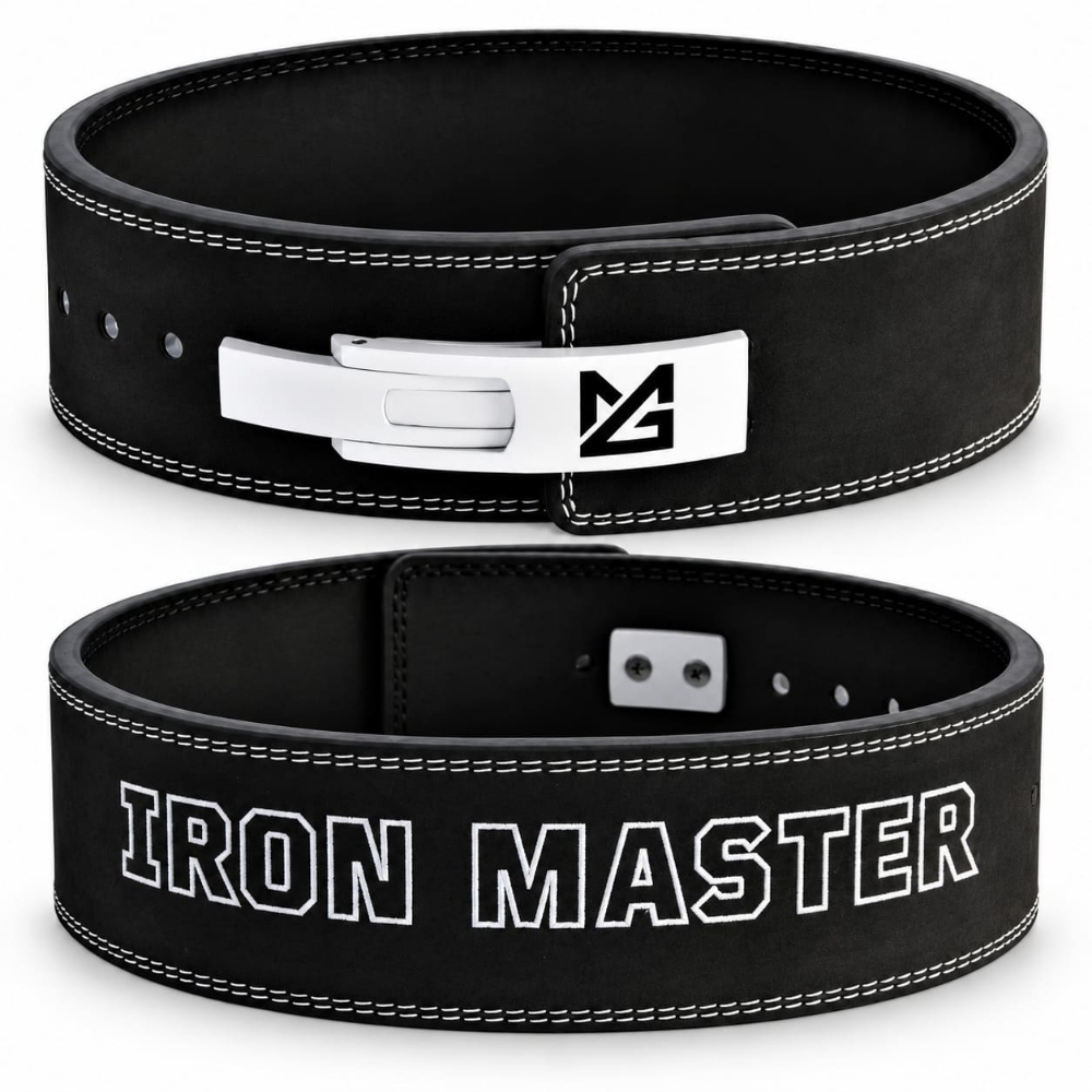 صورة حزام رفع القوة برافعة 10 ملم من مايت اند جلوري | Iron Master | جلد أمارا