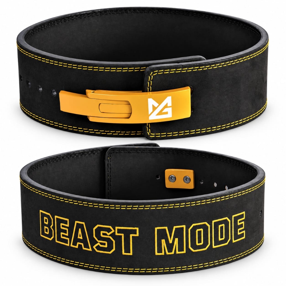Picture of Might&Glory 10 MM Powerlifting Lever Belt |  Beast Mode | Amara Leather