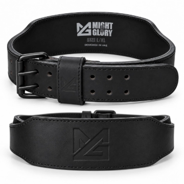 Picture of Might&Glory Weightlifting Belt | 8mm Genuine Leather | Heavy Duty
