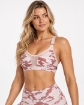 Picture of L'urv Army Of Love Sports Bra | Blush Camo | Mid Support