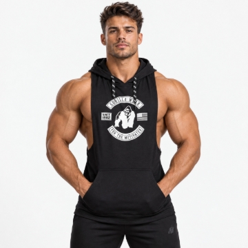 Picture of Gorilla Wear Lawrence Gym Tank Top | Black | Loose Fit