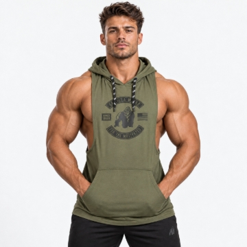 Picture of Gorilla Wear Lawrence Tank Top | Army Green | Loose Fit