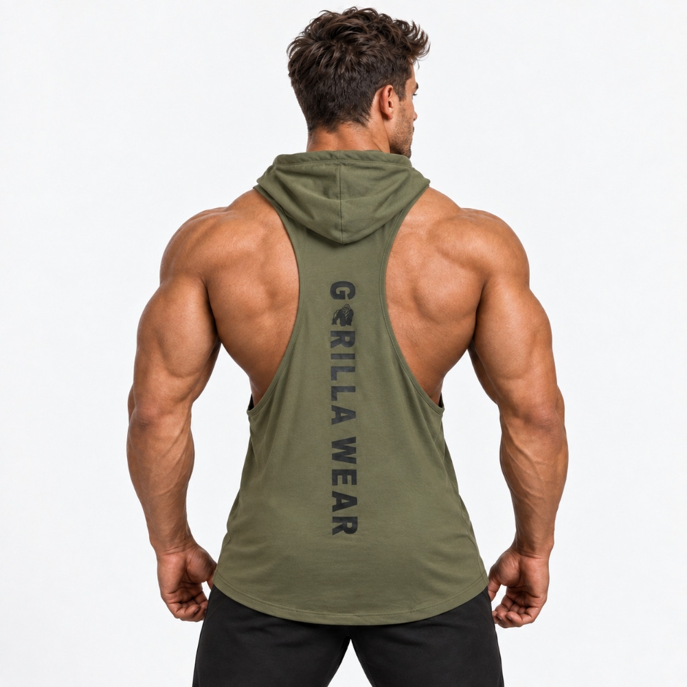 Picture of Gorilla Wear Lawrence Tank Top | Army Green | Loose Fit