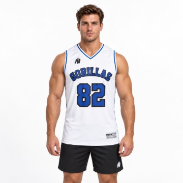 Picture of Gorilla Wear San Mateo Sports Tank Top | White | Regular Fit