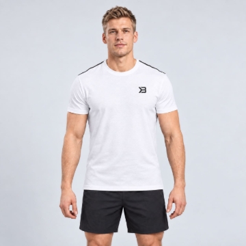 Picture of Better Bodies Varick Sport T-Shirt | White | Athletic Fit