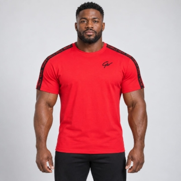 Picture of Gorilla Wear Chester Sport T-Shirt | Red Black