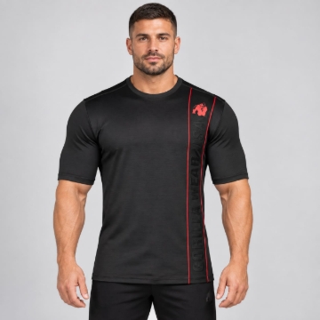 Picture of Gorilla Wear Branson T-Shirt | Black Red | Regular Fit