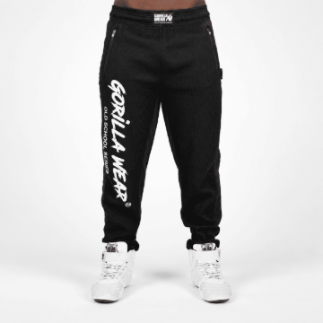 Picture of Gorilla Wear Augustine Bodybuilding Pants | Black | Loose Fit