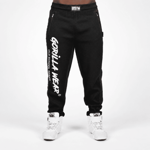 Picture of Gorilla Wear Augustine Bodybuilding Pants | Black | Loose Fit