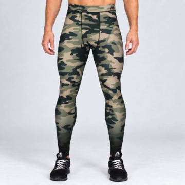Picture of Gorilla Wear Franklin Compression Tights | Army Green Camo