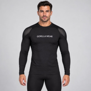 Picture of Gorilla Wear Lorenzo Compression Long Sleeve Shirt | Black