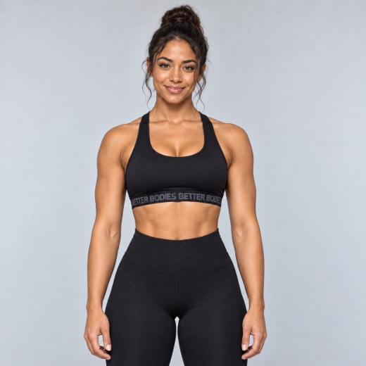Picture of Better Bodies Waverly Elastic Bra | Black | Mid Support