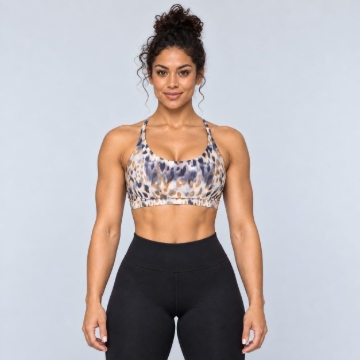 Picture of Onzie Bow Yoga Bra | Safari | Mid Support