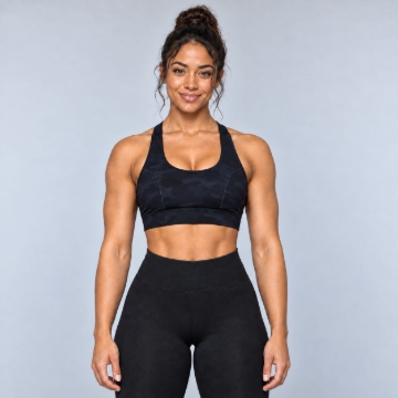 Picture of Onzie Warrior Yoga Bra | Gray Camo | High Support
