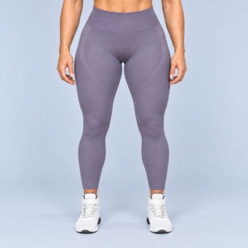 Picture of Gorilla Wear Yava Seamless Gym Leggings | Gray | High Waist Support