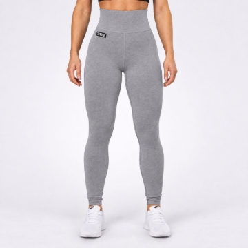 Picture of Better Bodies Bowery Seamless Gym Leggings | Grey Melange | High Waist Support
