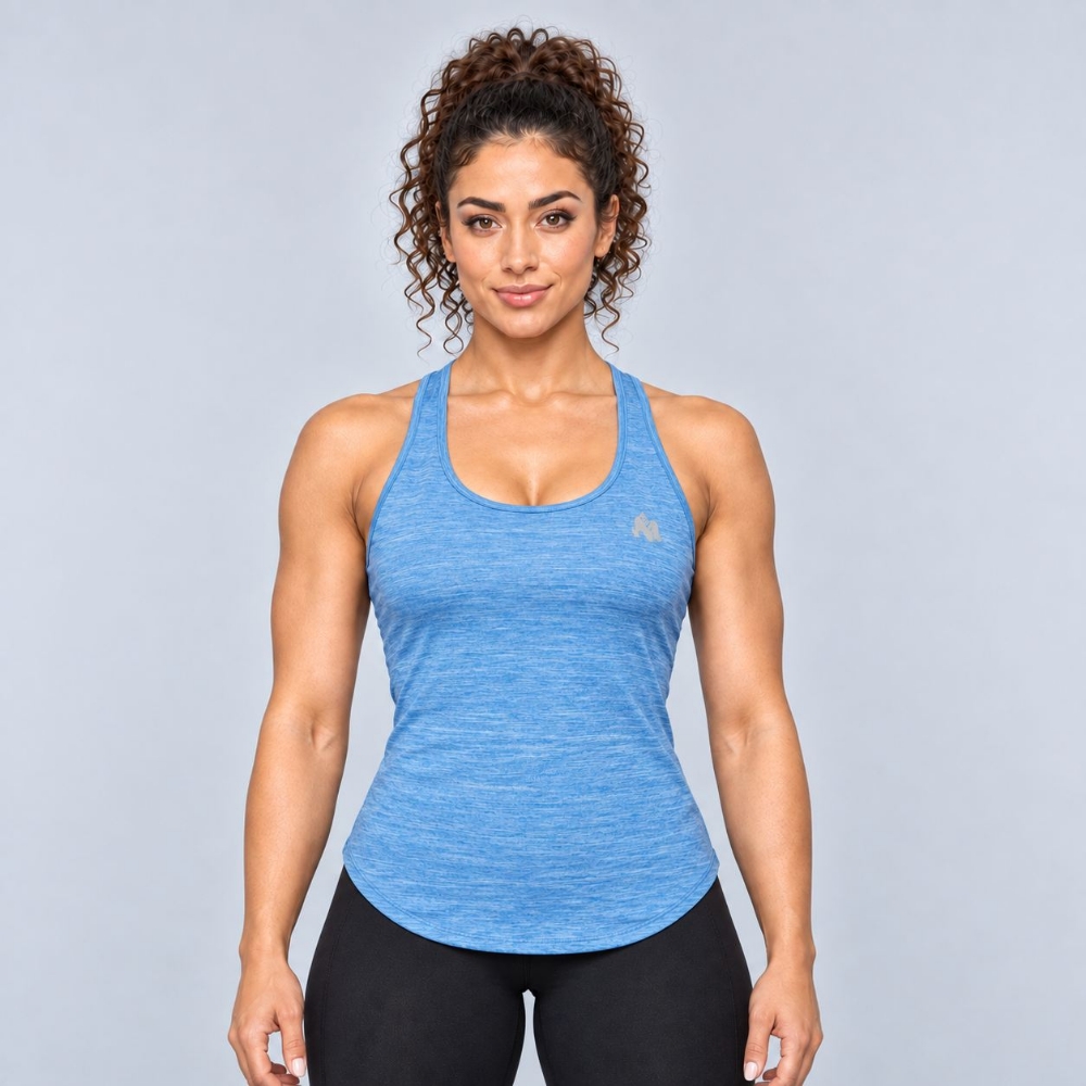 Picture of Gorilla Wear Monte Vista Gym Tank Top | Blue | Loose Fit