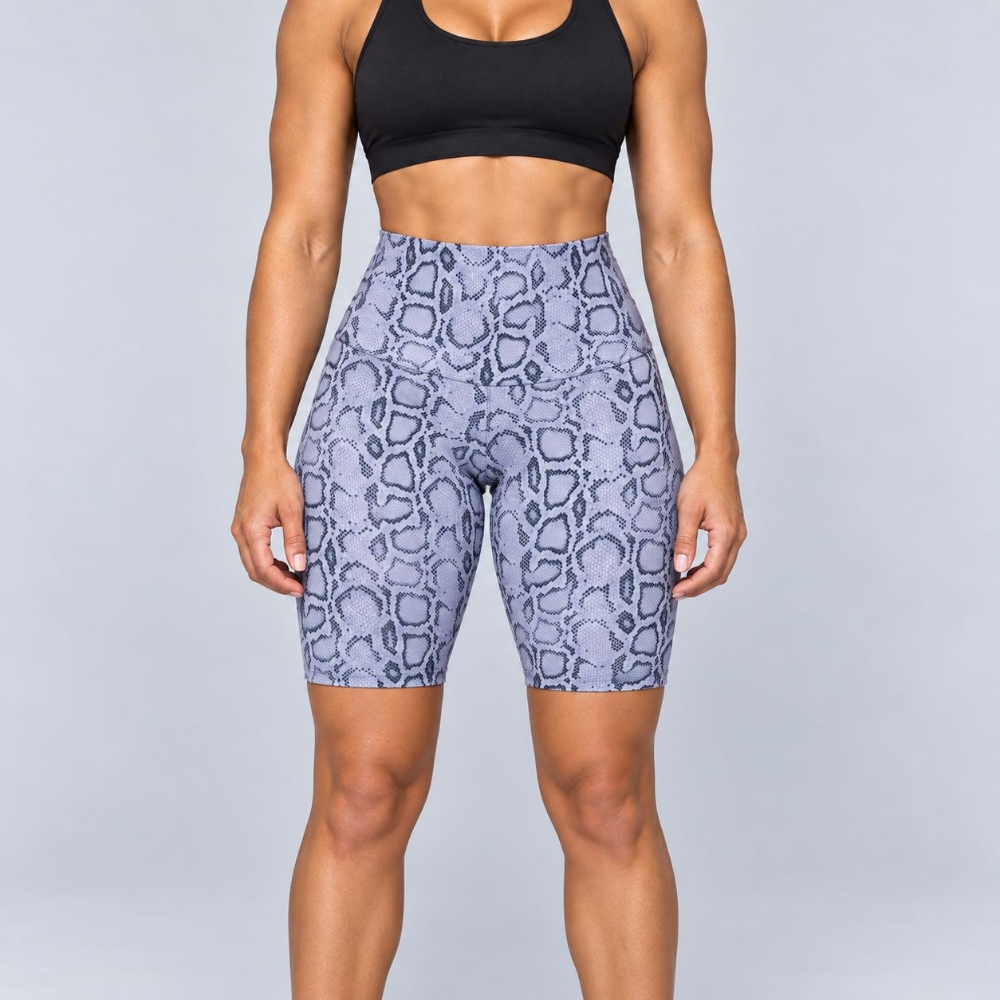 Picture of Onzie High Rise Bike Shorts | Lavender Cobra | Compression Fit