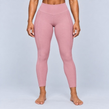 Picture of Onzie Sweetheart Midi Yoga Leggings | Antique Rose | High Waist