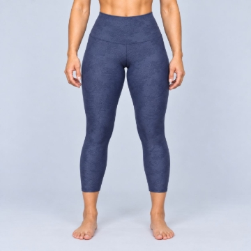 Picture of Onzie Jacquard Midi Yoga Leggings | Carbon Camo | High Waist