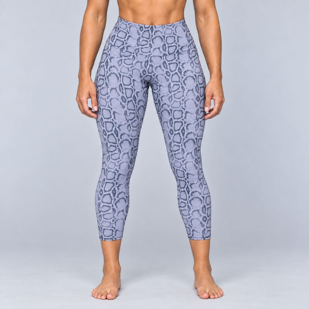 Picture of Onzie High Basic Midi Yoga Leggings | Lavender Cobra | High Waist