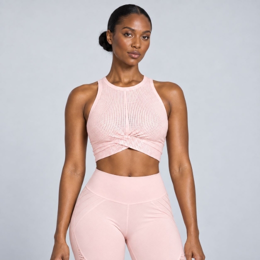 Picture of L'urv Perfect Landing Midi Crop Top | Blush