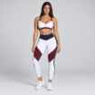 Picture of L'urv Perfect Landing Leggings | White Burgundy | Slim Fit