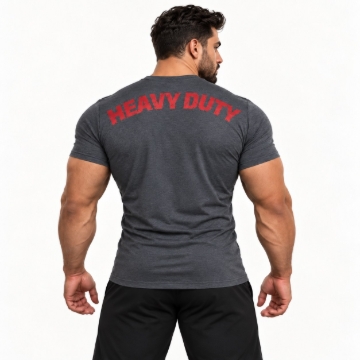 Picture of Might&Glory Heavy Duty Gym T-Shirt | Grey | Athletic Fit