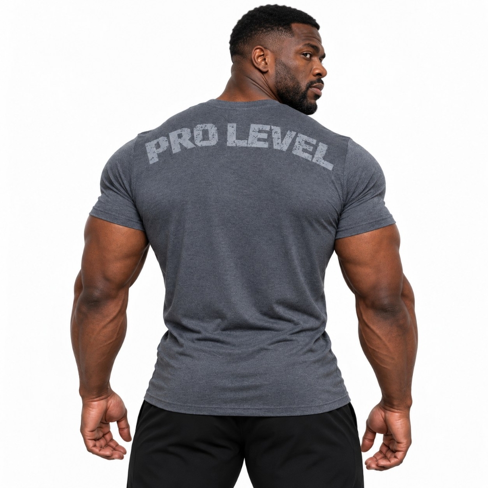 Picture of Might&Glory Pro Level Gym T-Shirt | Grey | Athletic Fit