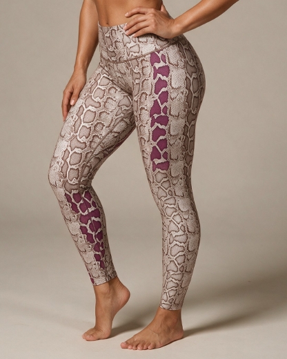 Onzie High Rise Yoga Leggings Viper Print