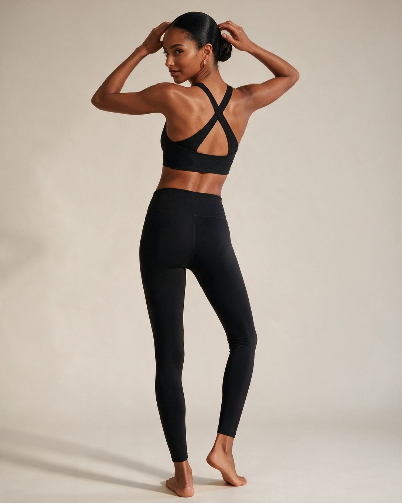 Onzie Selenite Heart Yoga Bra Black - back