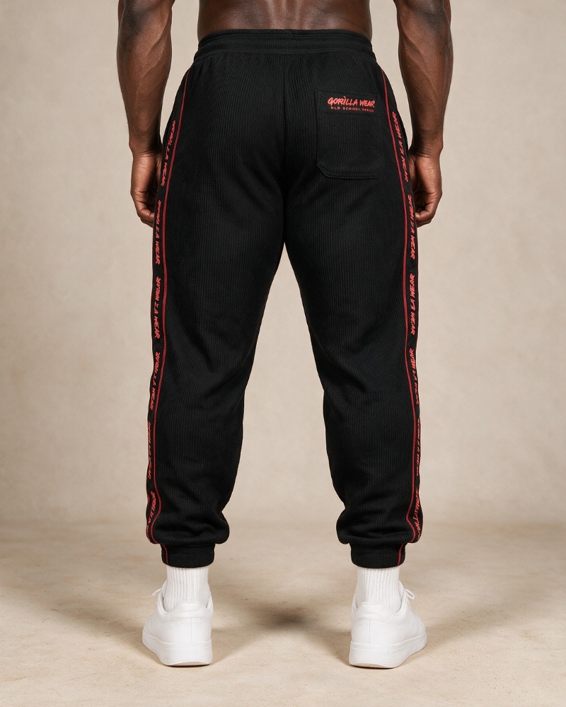 Gorilla Wear Buffalo Bodybuilding Pants - Black/Red back