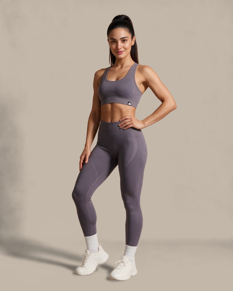 Gorilla Wear Yava Seamless Sports Bra - full length