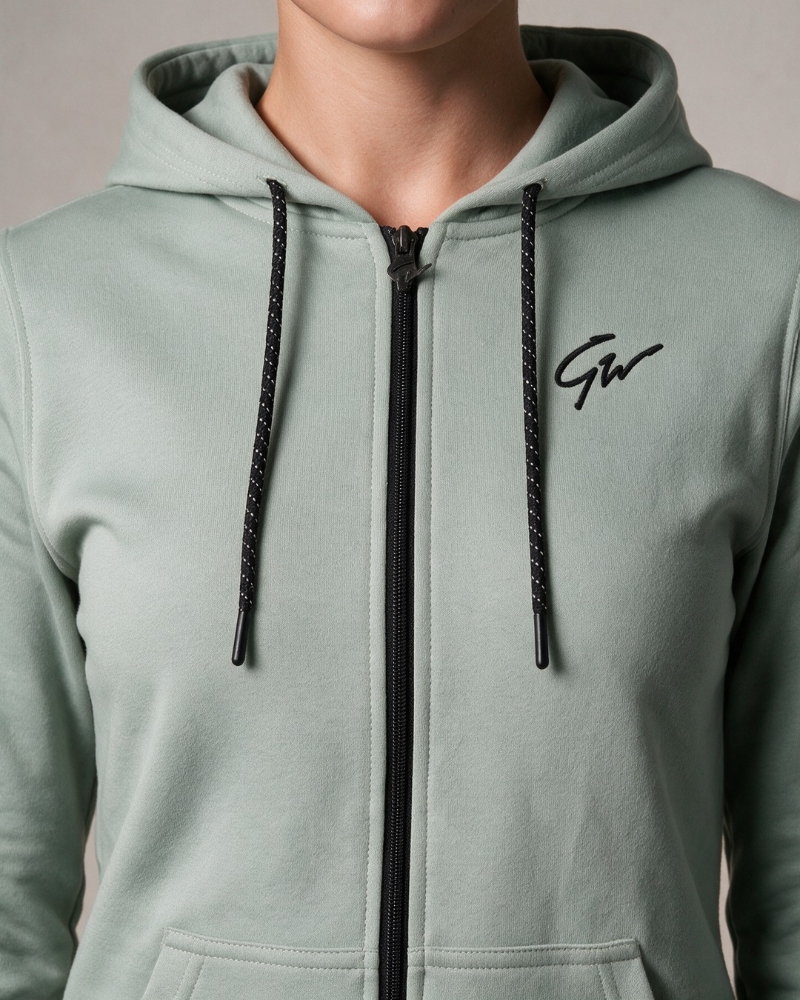 Gorilla Wear Pixley Zipped Hoodie - close-up