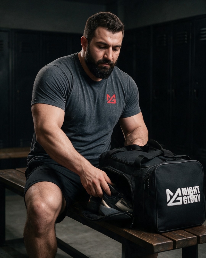 Might&Glory Boost 56L Duffel Bag - in use