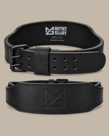 Picture of Might&Glory Weightlifting Belt | 8mm Genuine Leather | Heavy Duty
