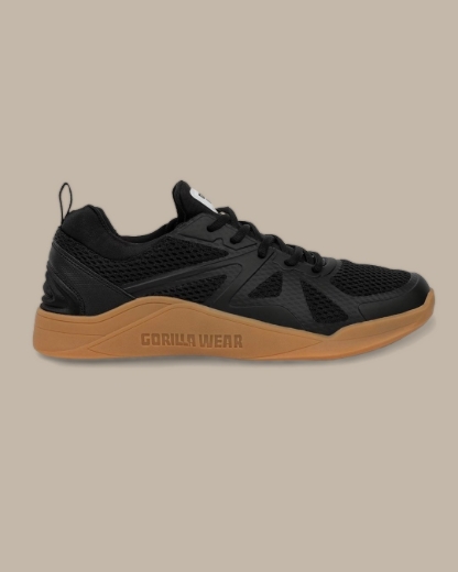 Gorilla Wear Gym Shoes - Green CrossFit & Weightlifting Shoes with TPU Heel Support