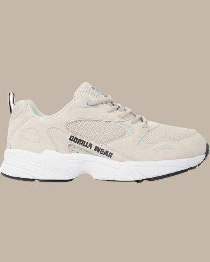 Beige Comfort Sneakers for Men & Women - Gorilla Wear Newport Breathable Walking Shoes