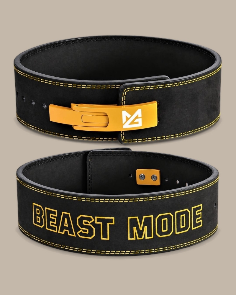 Picture of Might&Glory 10mm Powerlifting Lever Belt | Beast Mode | Amara Leather