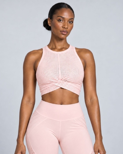 Picture of L'urv Perfect Landing Midi Crop Top | Blush