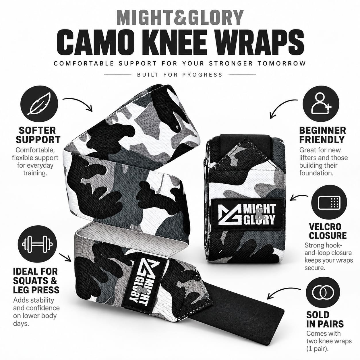 Might&Glory Knee Wraps - photo 1